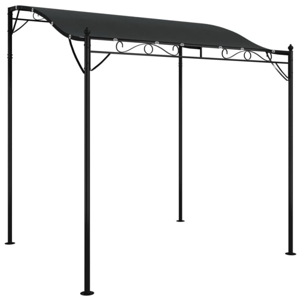 vidaXL Paviljong antracit 2x2,3 m 180 g/m² tyg och stål Antracit