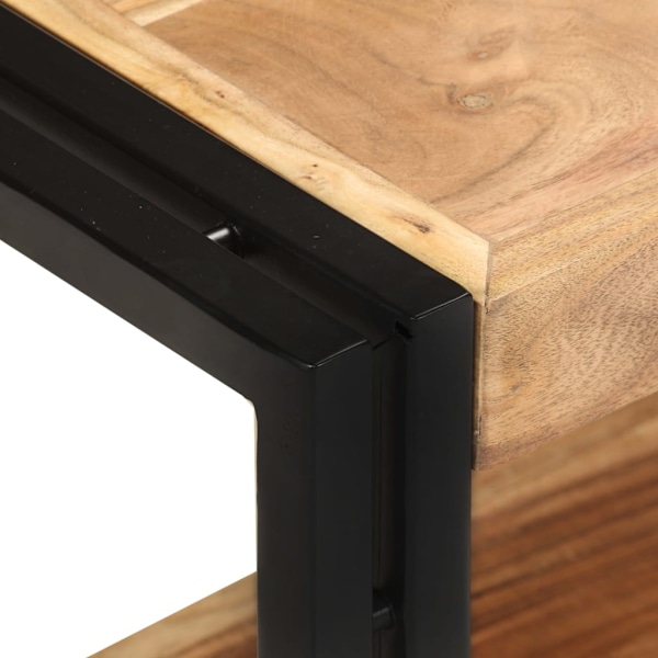vidaXL TV-bänk 90x30x40 cm massivt akaciaträ Brun
