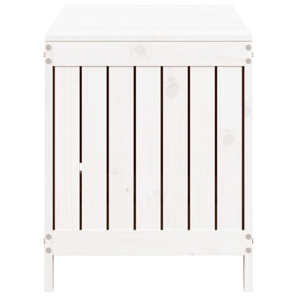 vidaXL Dynbox svart 115x49x60 cm massiv furu Vit