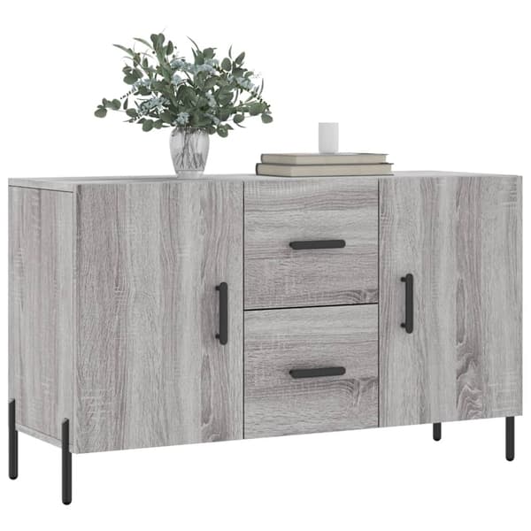vidaXL Skänk grå sonoma 100x36x60 cm konstruerat trä Grå