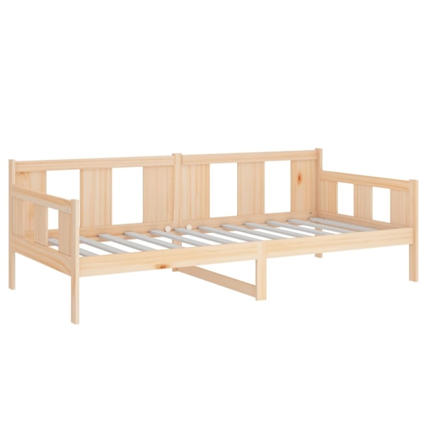 vidaXL Dagbädd massiv furu 80x200 cm Brun