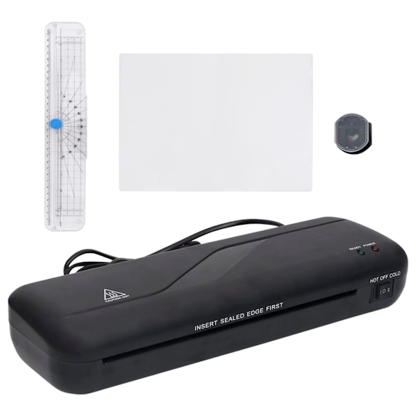 vidaXL 4-i-1 Lamineringsmaskin A4 svart