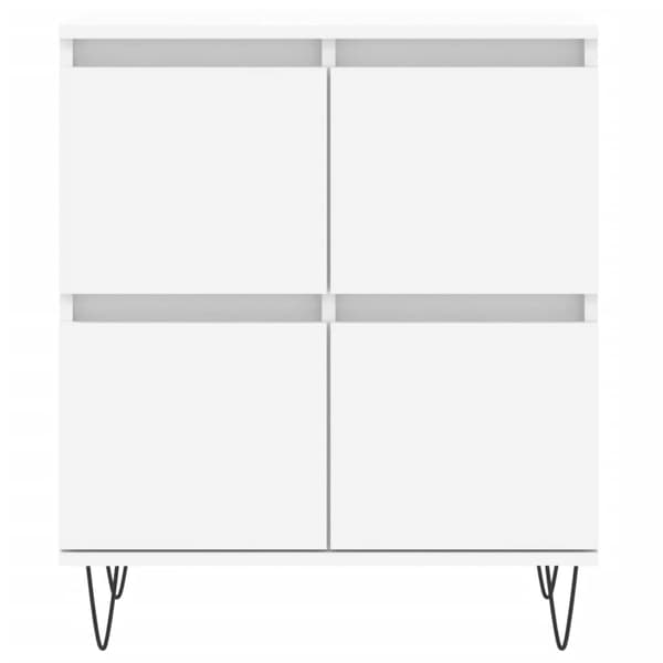 vidaXL Byrå vit 60x35x70 cm konstruerat trä Vit