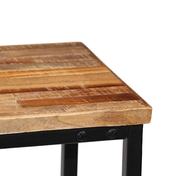 vidaXL Konsolbord massivt återvunnet teakträ 90x30x76 cm Brun