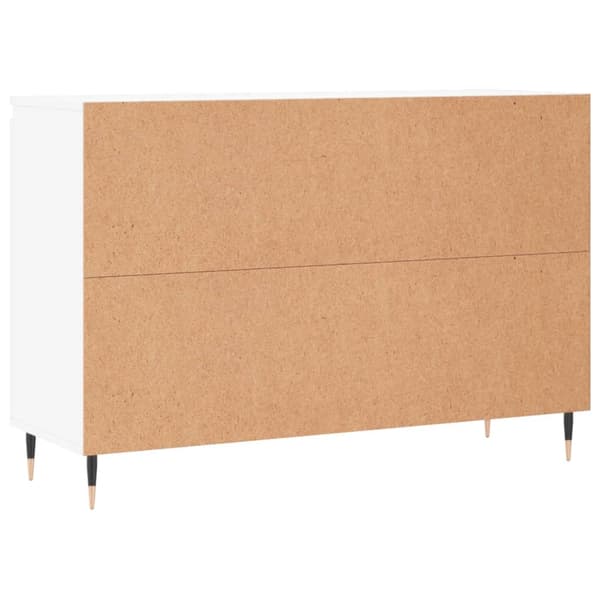 vidaXL Skänk vit 101,5x35x70 cm konstruerat trä Vit