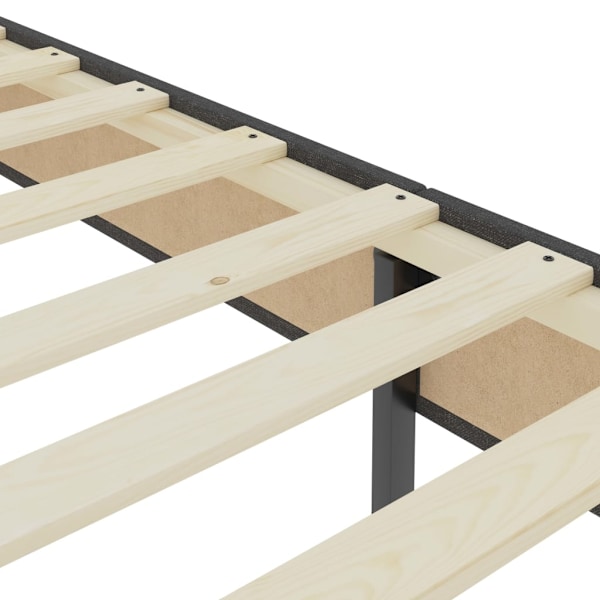 vidaXL Ramsäng grå tyg 90x200 cm grå