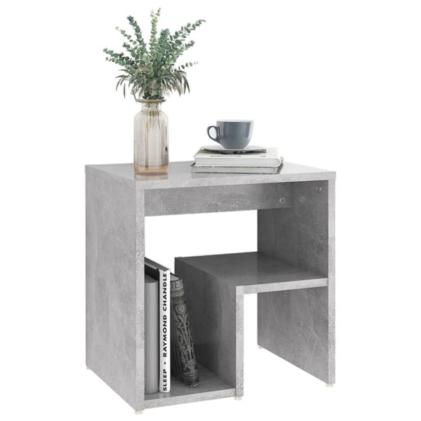 vidaXL Sängbord betonggrå 40x30x40 cm konstruerat trä grå