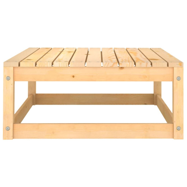 vidaXL Loungegrupp 3 delar massiv furu Brun