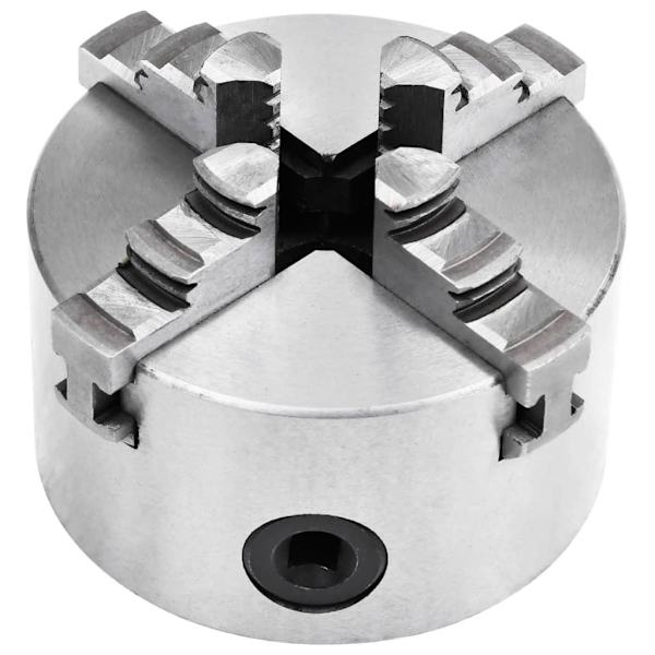 vidaXL 4-backs självjusterande svarvchuck 100 mm stål