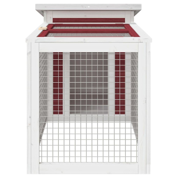 vidaXL Kaninbur mocka 100,5x54x55 cm massiv furu Brun