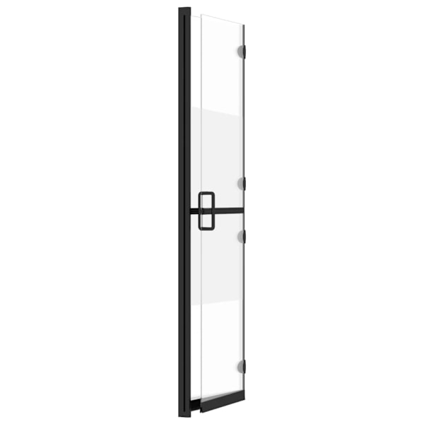 vidaXL Vikbar duschvägg med halvfrostat ESG-glas 80x190 cm Transparent