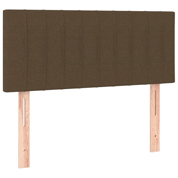 vidaXL Ramsäng med madrass mörkbrun 80x200 cm tyg Brun