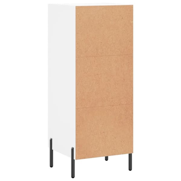 vidaXL Skänk vit 34,5x34x90 cm konstruerat trä Vit