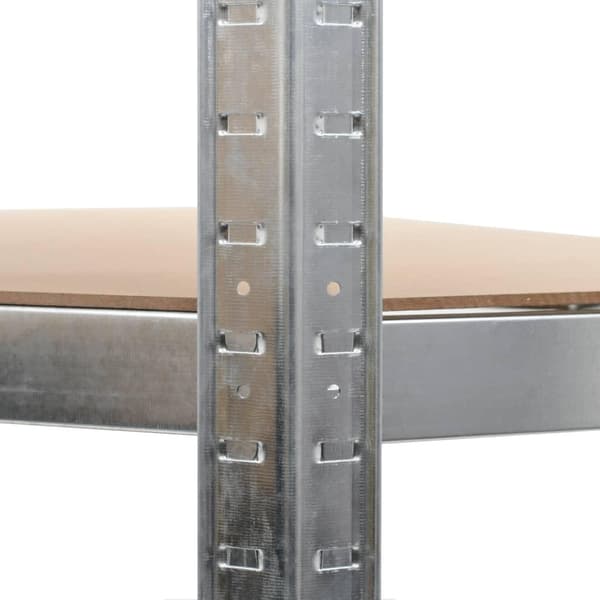 vidaXL Förvaringshylla Silver 2-pack Silver