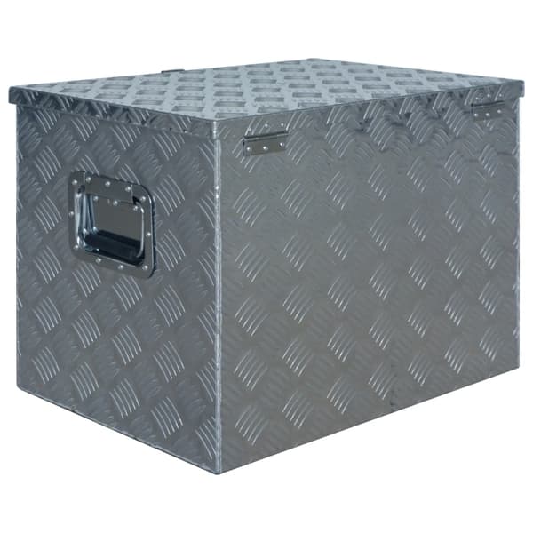 vidaXL Aluminiumlåda 610x430x455 mm silver Silver