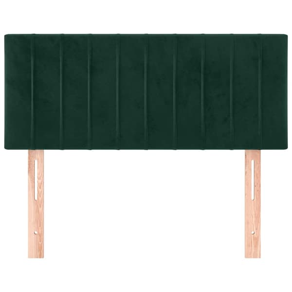 vidaXL Sänggavel grön 100x5x78/88 cm sammet Grön