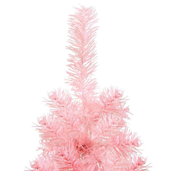 vidaXL Smal halv plastgran med stativ rosa 150 cm Rosa