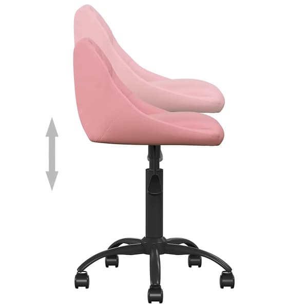vidaXL Matstol rosa sammet Rosa