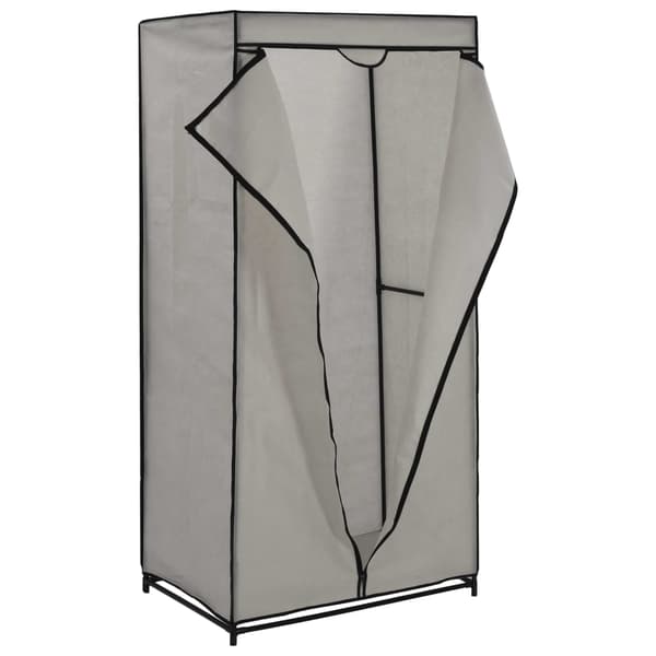vidaXL Garderober 2 st grå 75x50x160 cm grå