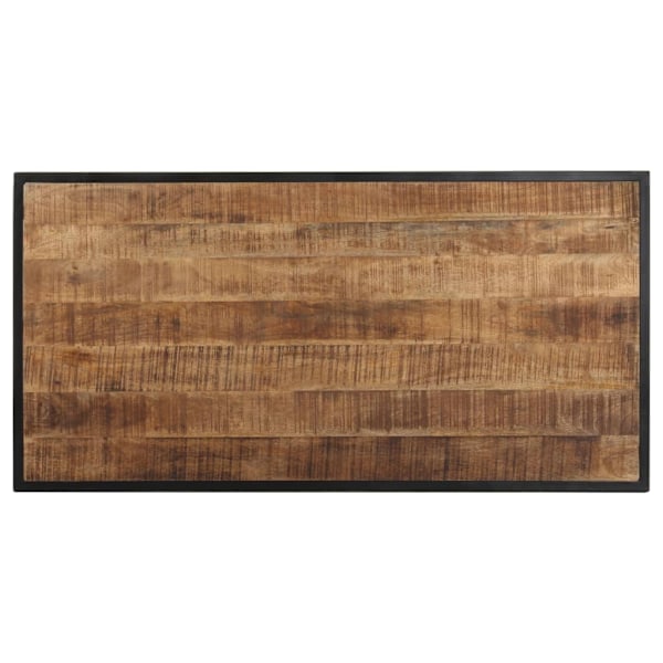 vidaXL Matbord 120 cm grovt mangoträ Brun