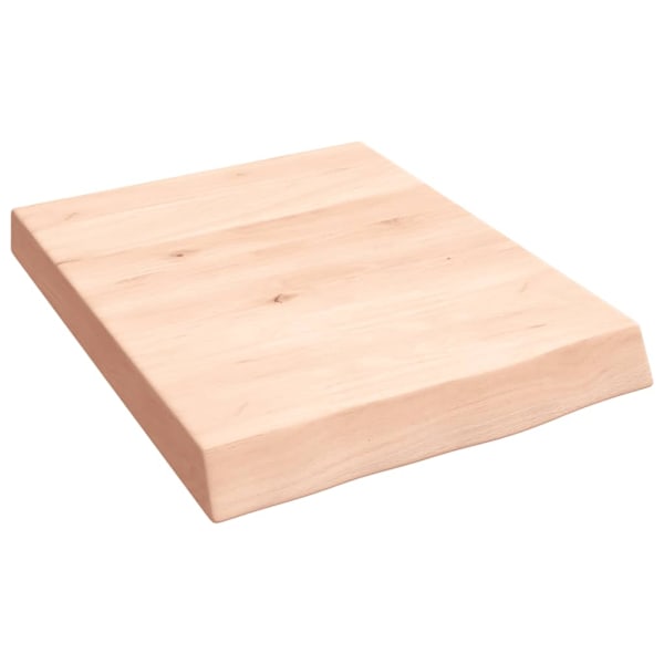 vidaXL Hyllplan 40x50x(2-6) cm obehandlad massiv ek Brun