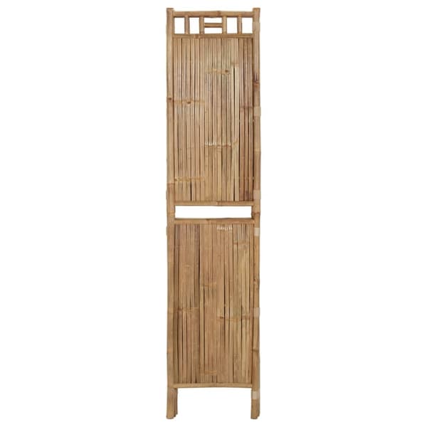 vidaXL Rumsavdelare 4 paneler bambu 160x180 cm Brun