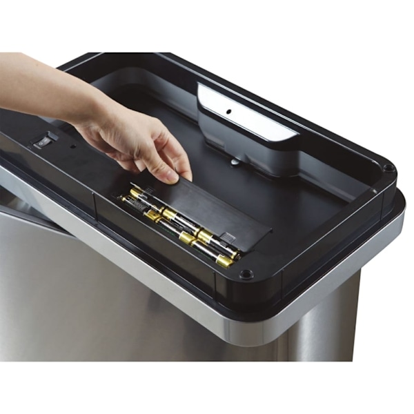 EKO Soptunna Mirage med sensor 2x20 L matt silver Silver