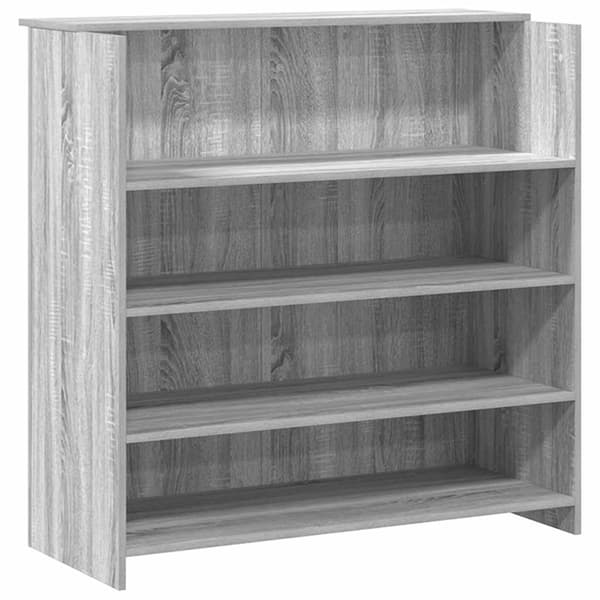 vidaXL Receptionsdisk grå sonoma 200x50x103,5 cm konstruerat trä Grå