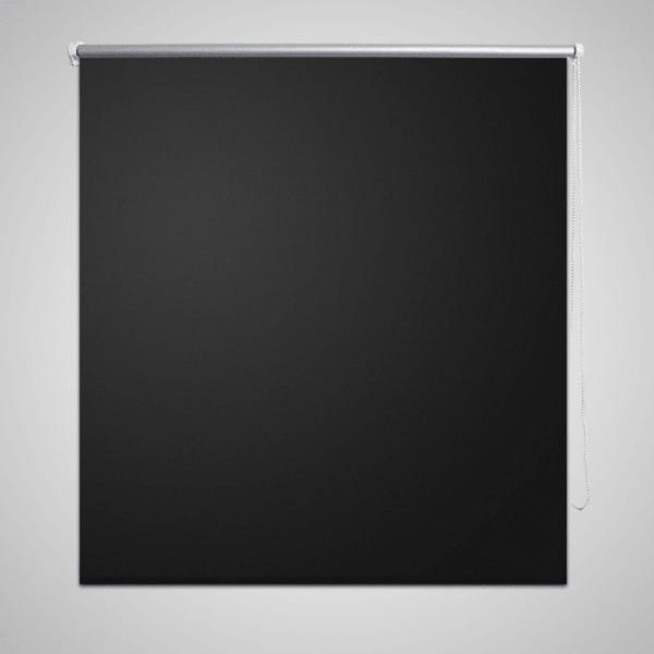 vidaXL Rullgardin svart 120 x 230 cm mörkläggande Svart