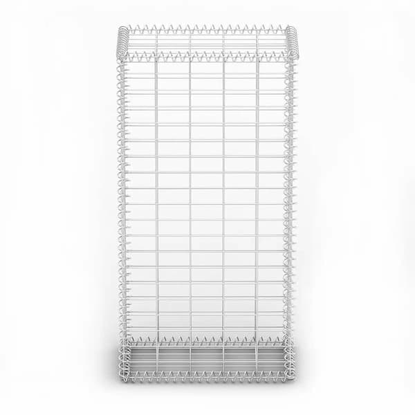 vidaXL Gabionkorg galvaniserad tråd 100x50x30cm Silver