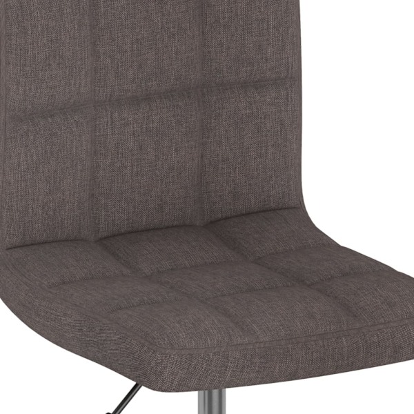vidaXL Snurrbara matstolar 4 st taupe tyg Taupe
