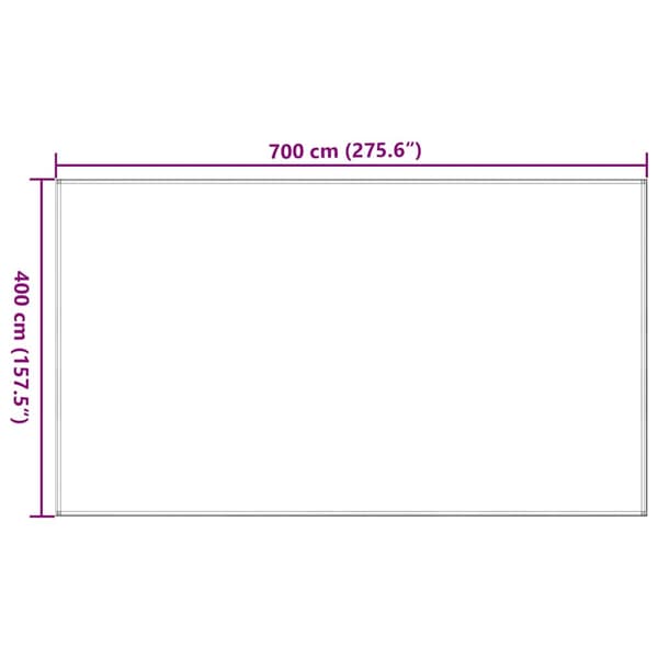 vidaXL Tältmatta 400x700 cm brun
