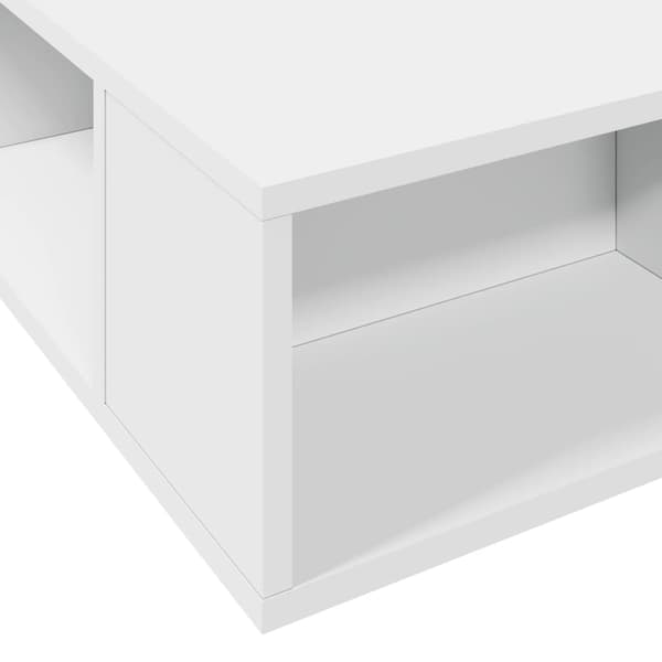 vidaXL Sängram vit 180x200 cm konstruerat trä Vit