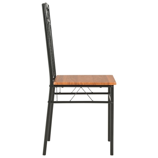 vidaXL Matstolar 4 st brun MDF Brun