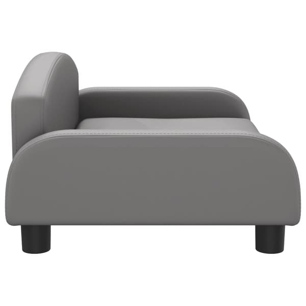 vidaXL Barnsoffa grå 70x45x30 cm konstläder Grå