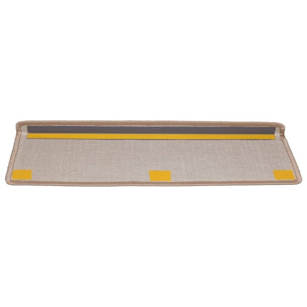 vidaXL Trappmattor 15 st 65x21x4 cm ljusbruna rektangulära kanter Brun