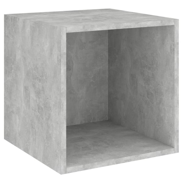 vidaXL Väggskåp betonggrå 37x37x37 cm konstruerat trä grå