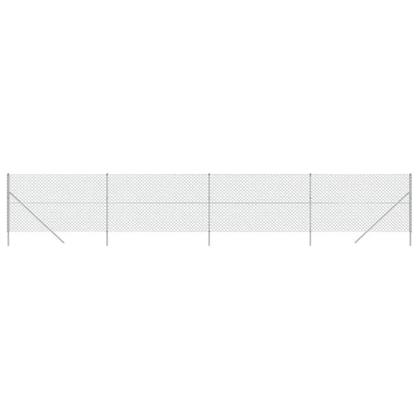 vidaXL Gunnebostängsel silver 2x10 m Silver