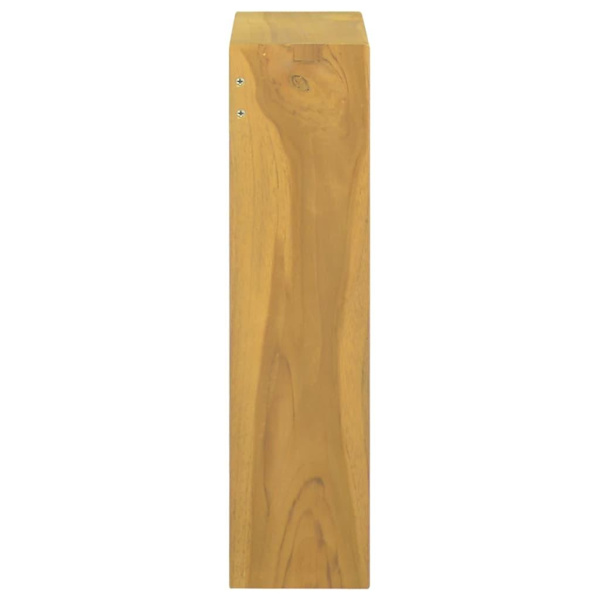 vidaXL Spegelskåp 30x10x40 cm massiv teak Brun