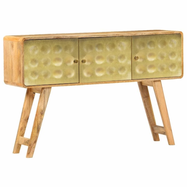 vidaXL Skänk massivt mangoträ 120x30x80 cm Brun