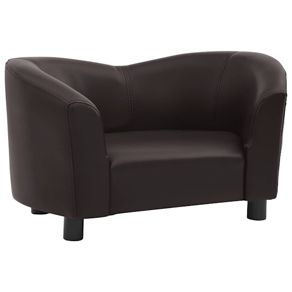 vidaXL Hundsoffa brun 67x41x39 cm konstläder Brun