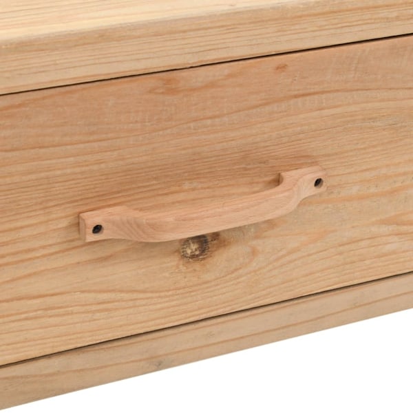 vidaXL TV-bänk massivt granträ 120x33x35 cm Brun