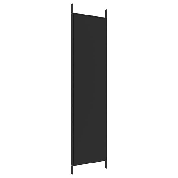 vidaXL Rumsavdelare 3 paneler 150 x 200 cm svart tyg art