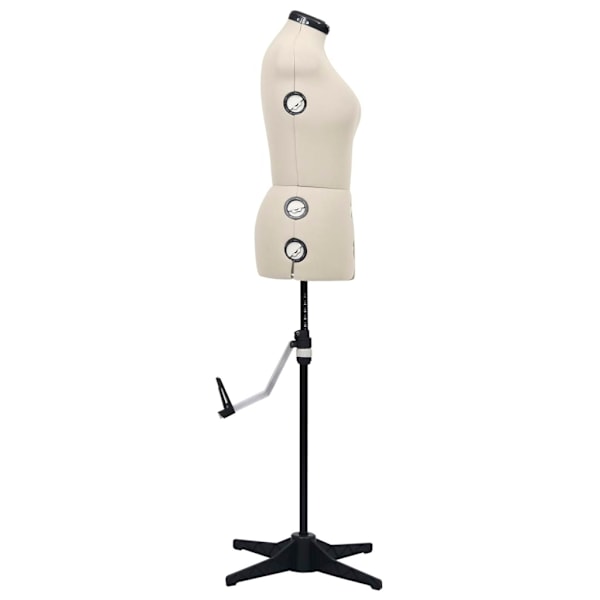 vidaXL Justerbar provdocka dam gräddvit M stl 40-46 Creme