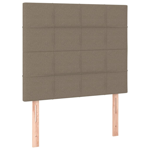 vidaXL Ramsäng med madrass taupe 80x200 cm tyg Taupe