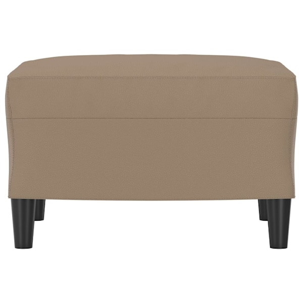 vidaXL Fotpall cappuccino 60x50x41 cm konstläder Brun