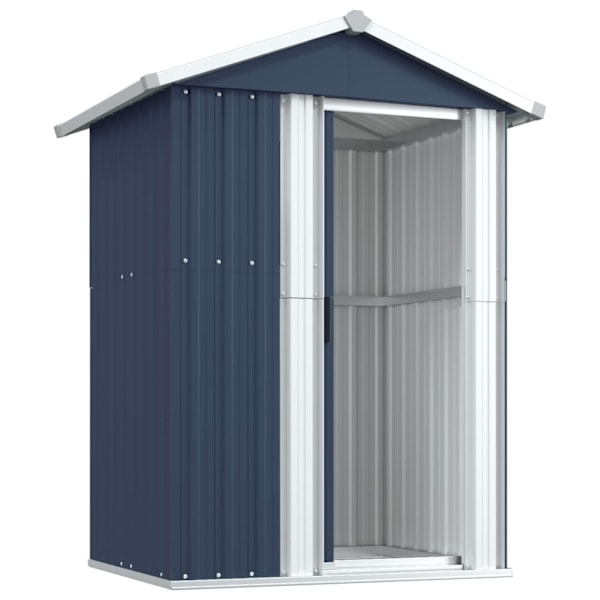 vidaXL Trädgårdsskjul antracit 126x97,5x177 cm galvaniserat stål Antracit