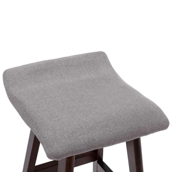 vidaXL Barstol ljusgrå tyg grå