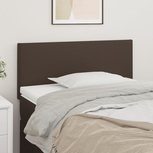 vidaXL Sänggavel brun 90x5x78/88 cm konstläder Brun