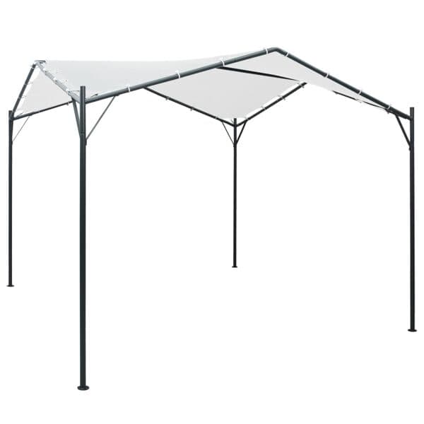 vidaXL Paviljong 3x3x2,6 m vit 180 g/m² Vit